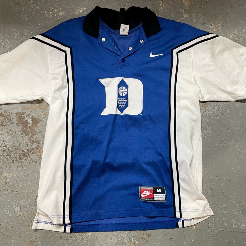 90s Nike Team Apparel Duke warm up shirt - fits like a big medium/small large